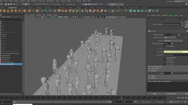 crowd sumulation in maya assigment [ arena animation ] смотреть онлайн