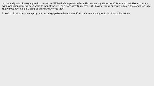 Mount FTP site as virtual SD card смотреть онлайн