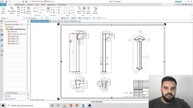 COMO CRIAR UM DETALHAMENTO (DESENHO TÉCNICO MECÂNICO) DE UM PROJETO NO NX 12.0 (PARTE 3 de 3) смотреть онлайн