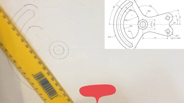 Butterfly Spacer Engineering Drawing Blending of Curves and Tangency Problems смотреть онлайн