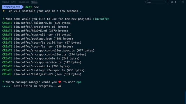 3 Generating Our First NestJS Application