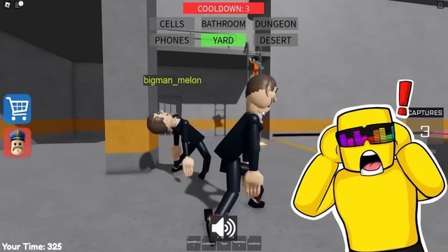 It's BIG HEAD BARRY in Roblox Prison Run Escape Obby смотреть онлайн