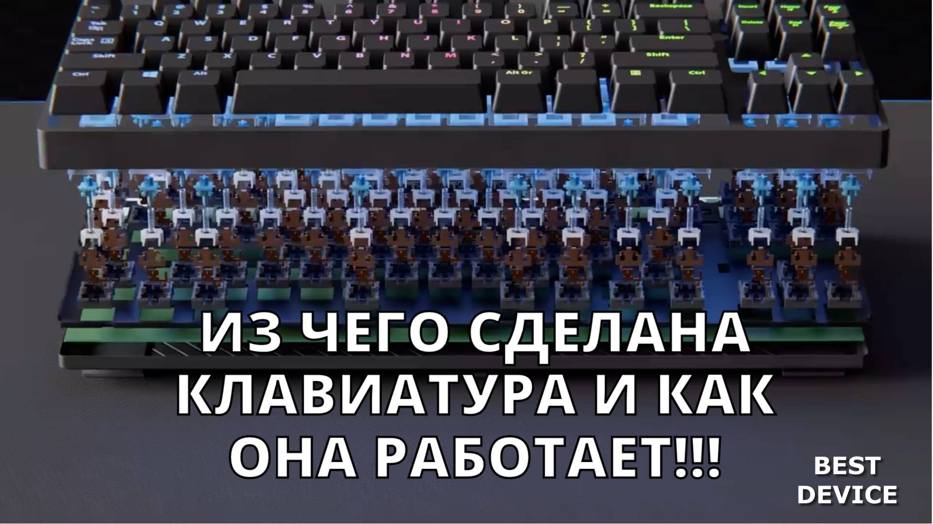 Из чего сделана клавиатура и как она работает. смотреть онлайн