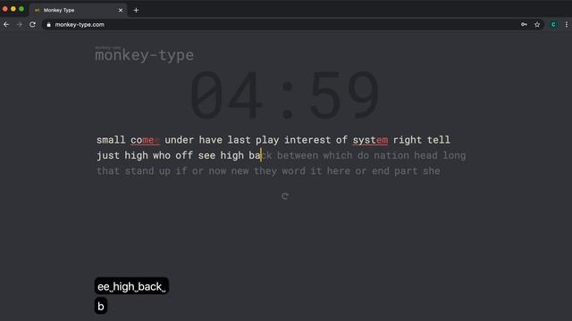 monkey-type | 10 Minutes | Day 3 | 99WPM смотреть онлайн