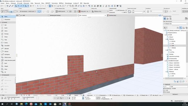 Nástroj zeď - základy modelování #02 | ARCHICAD 23 смотреть онлайн