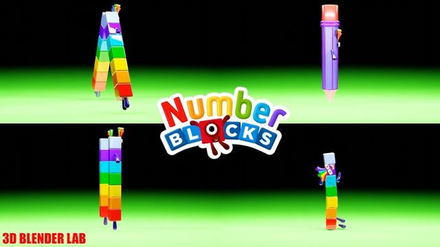 NUMBERBLOCKS Quadparison Part 40 | 3D Blender Lab смотреть онлайн