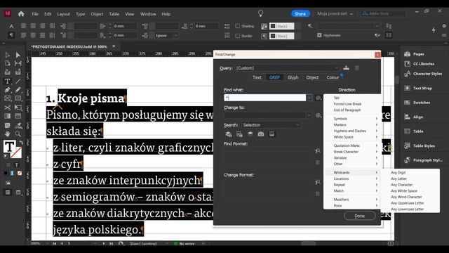 Znaki ukryte i kody GREP - jak dobrze składać teksty смотреть онлайн