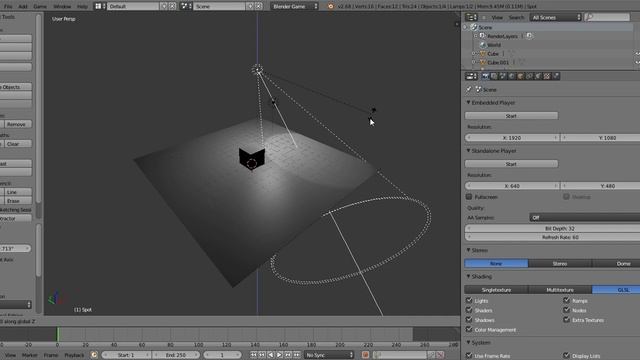 Blender GLSl lighting and shadow tutorial смотреть онлайн