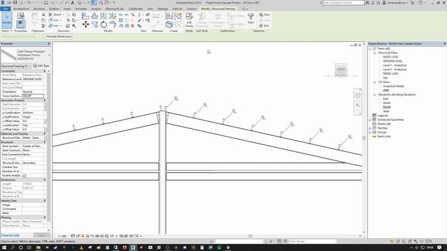 How to Model Purlins and Cladding Rails in Revit смотреть онлайн