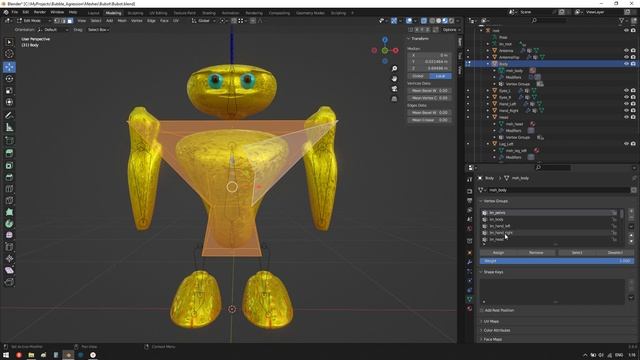 Blender: Исправление коллизии между несколькими костями в одном меше. смотреть онлайн