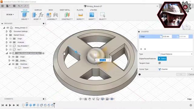 3D Printing: Creating a top in Fusion 360 смотреть онлайн