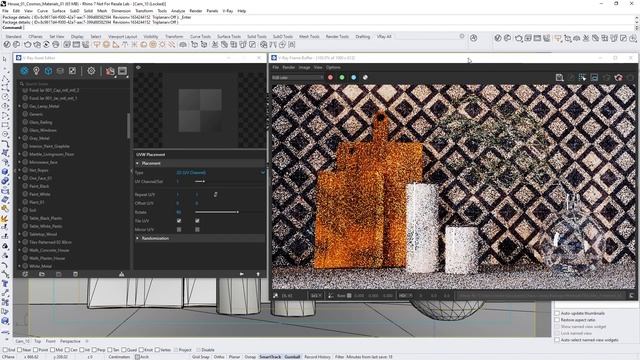 V-Ray 5 for Rhino, update 2 — Applying Chaos Cosmos materials in your scene. смотреть онлайн