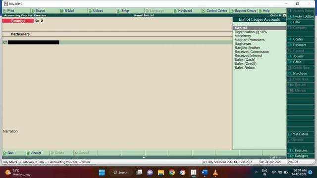 Depreciation on fixed asset entry based sum in tally ERP 9 смотреть онлайн