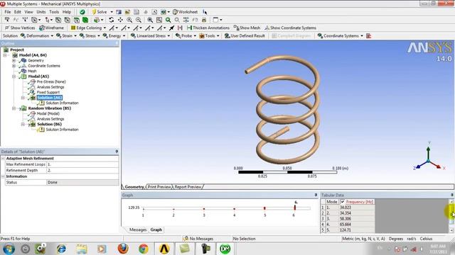 Ansys 14 Random vibration смотреть онлайн