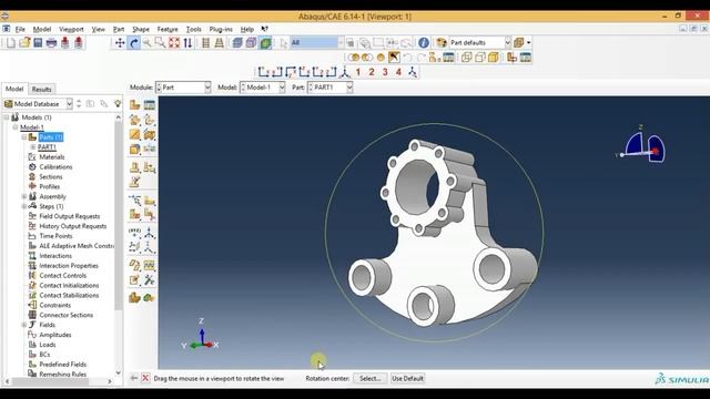 Abaqus tutorial - How To Import Files From UG/NX to Abaqus 6.14 смотреть онлайн