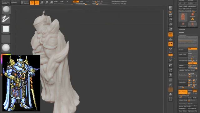 ExDeath ff5 Interpretation ZBrush sketch Dynamesh смотреть онлайн