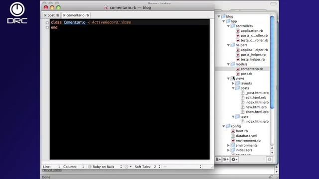 Ruby on Rails 02 - Criando um Blog em 15 minutos - DRC Treinamentos смотреть онлайн