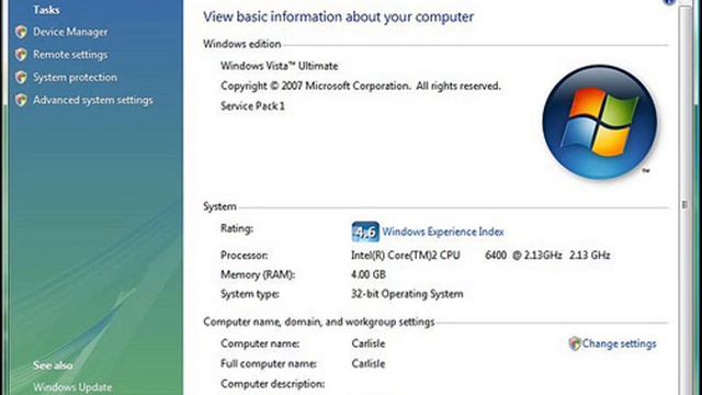 Windows Vista Ultimate Service Pack 1 (6.0 Build 6001.18000) 32비트 동영상 배경음악 05 смотреть онлайн