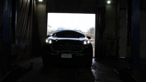 Заезд автомобиля на обработку