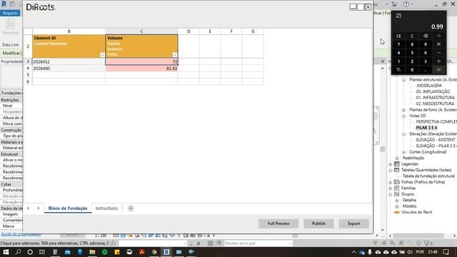 REVIT ORÇAMENTO: Fazendo O Orçamento De Uma Ponte Ferroviária No REVIT + SHEETLINK