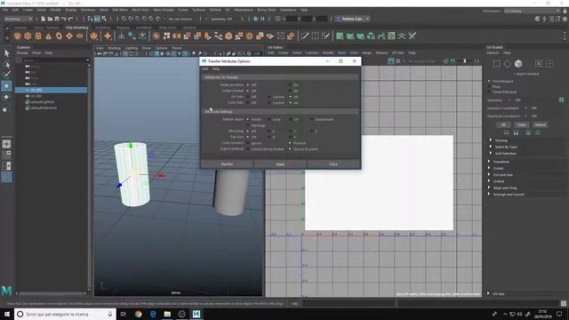 Transfer UV maps between identical meshes in Maya 2019 смотреть онлайн