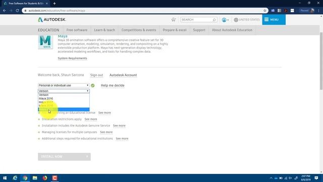 Downloading and Installing Maya смотреть онлайн