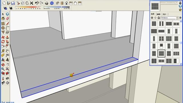 sketchup#第64節 添加起居室的窗戶# sketchup教學教程草圖大師室內外設計建模 смотреть онлайн