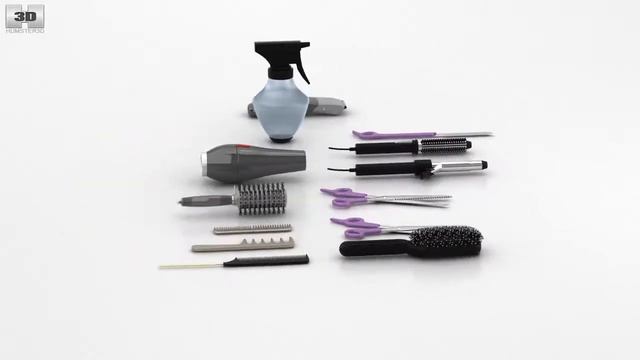 Barbershop Set 3D Model By 3DModels.org