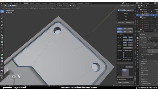 How to FIX decal issues in Blender 2.92 and Decal Machine 2.1 - tutorial смотреть онлайн