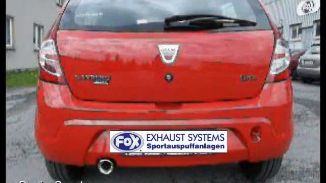 FOX Exhaust Systems Dacia Sandero смотреть онлайн