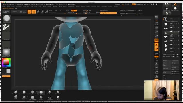 Baby Groot Zbrush Sculpting Stream 20170621 смотреть онлайн
