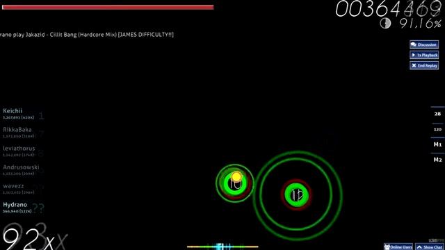 Osu! | For The Lulz :D | Jakazid - CILLIT BANG [James Difficulty]