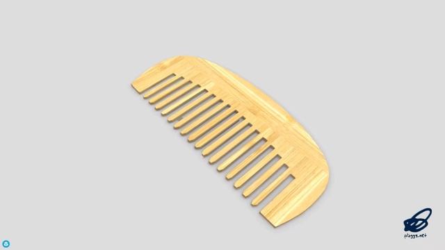 CC0 - Hair Comb 6 - low poly PBR 3d model смотреть онлайн