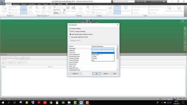 04- Navisworks CSV Import смотреть онлайн
