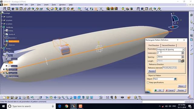 Catia v5 fuselage tutorial | EngDes смотреть онлайн
