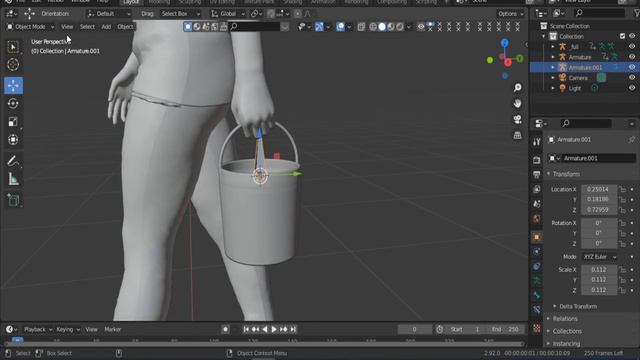 Holding Objects in Blender 2.9 | Boneconstraint | CGIZONE | смотреть онлайн
