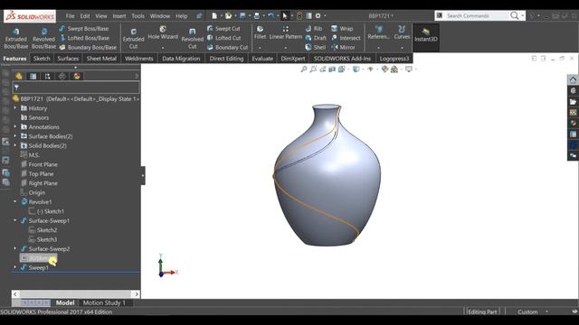 How To Use Swept Surface Feature in Solidworks? #solidworkstutorial #3dmodeling #smartcursor смотреть онлайн