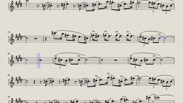 Pantera Cor de Rosa (The Pink Panther) - Partitura para Sax Alto, Sax Barítono e Requinta смотреть онлайн