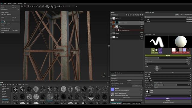 Texturing Water Tower 3ds max- Substance painter tutorial смотреть онлайн