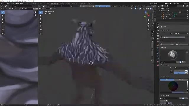 Modeling a Low Poly Werewolf Character in Blender Part 3 - Hand Painting смотреть онлайн