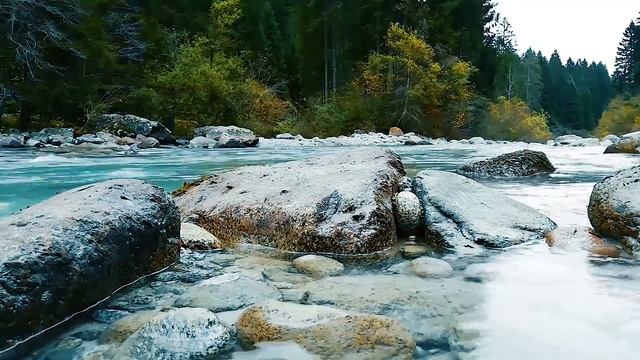 Opusti se uz zvuk rijeke, potoka prirode. Relax to the sound of river, the stream of nature. смотреть онлайн