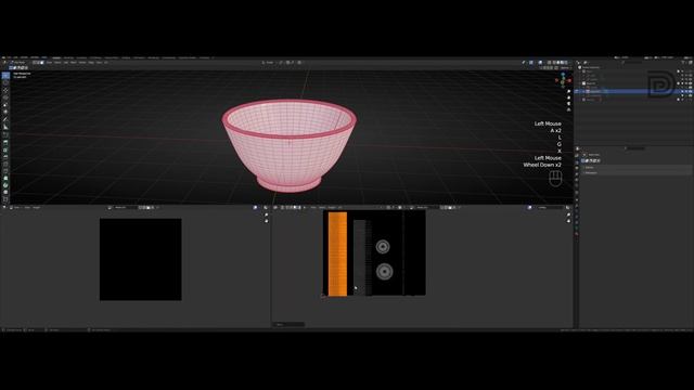 Modeling tableware with curves in Blender 3.0 смотреть онлайн