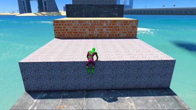 GTA 5 Epic Ragdolls RED SPIDERMAN VS RED MINION VS GREEN MINION (Euphoria Physics & Funny Fails) #2 смотреть онлайн