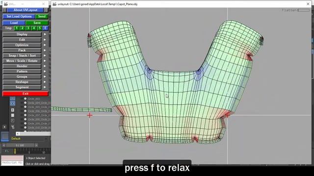 UV unwrapping a high poly mesh in Headus UVLayout смотреть онлайн