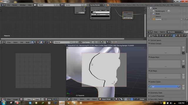 3 simple steps in adding edge mask to any Object in blender смотреть онлайн