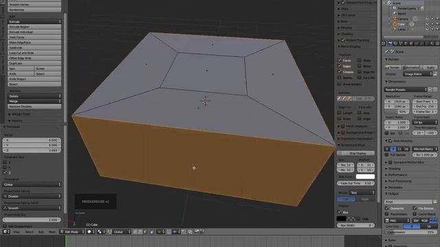 Introducción - Herramientas de extrusión en Blender 2.78 смотреть онлайн