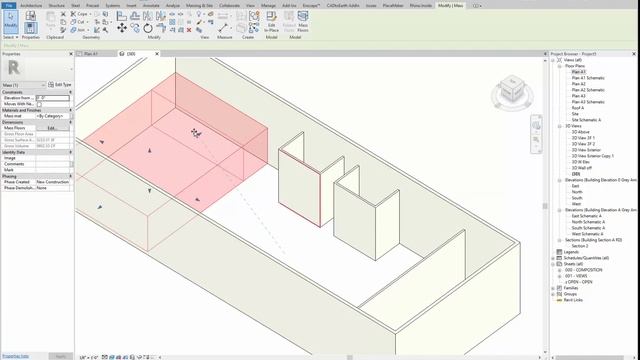 02 Revit Intro to Space Planning Basic Mass смотреть онлайн