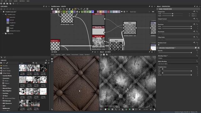 Substance Designer Create Paddled Cushion 05 Control Roughness смотреть онлайн