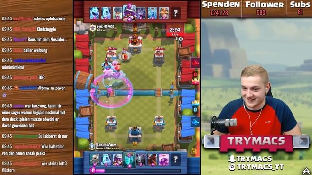 💀KRONEN K.O. RANDOM DECK CHALLENGE! | Wer holt den ersten Turm mit zufälligen Decks? |4er Challenge смотреть онлайн