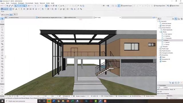 ARCHICAD 24 - FERRAMENTA PAREDE CORTINA | DIGITAL.ARQ смотреть онлайн
